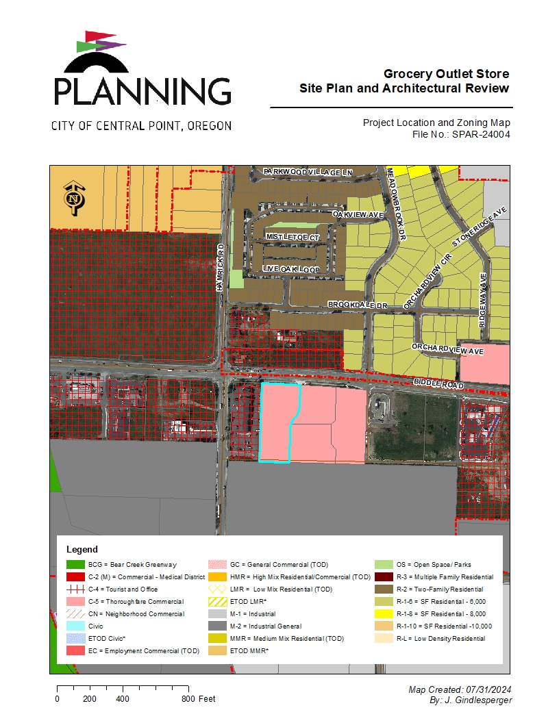 Project Location and Zoning Map