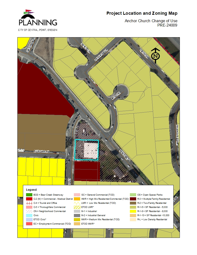 Project Location and Zoning Map