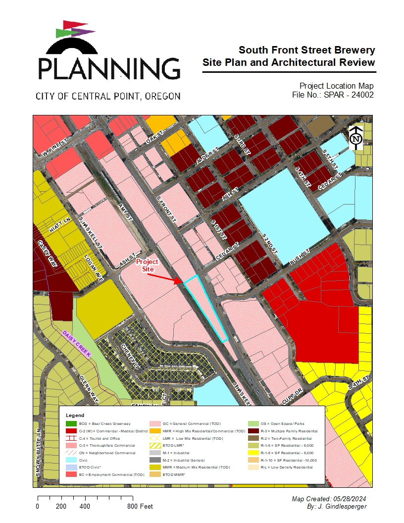 Project Location and Zoning Map